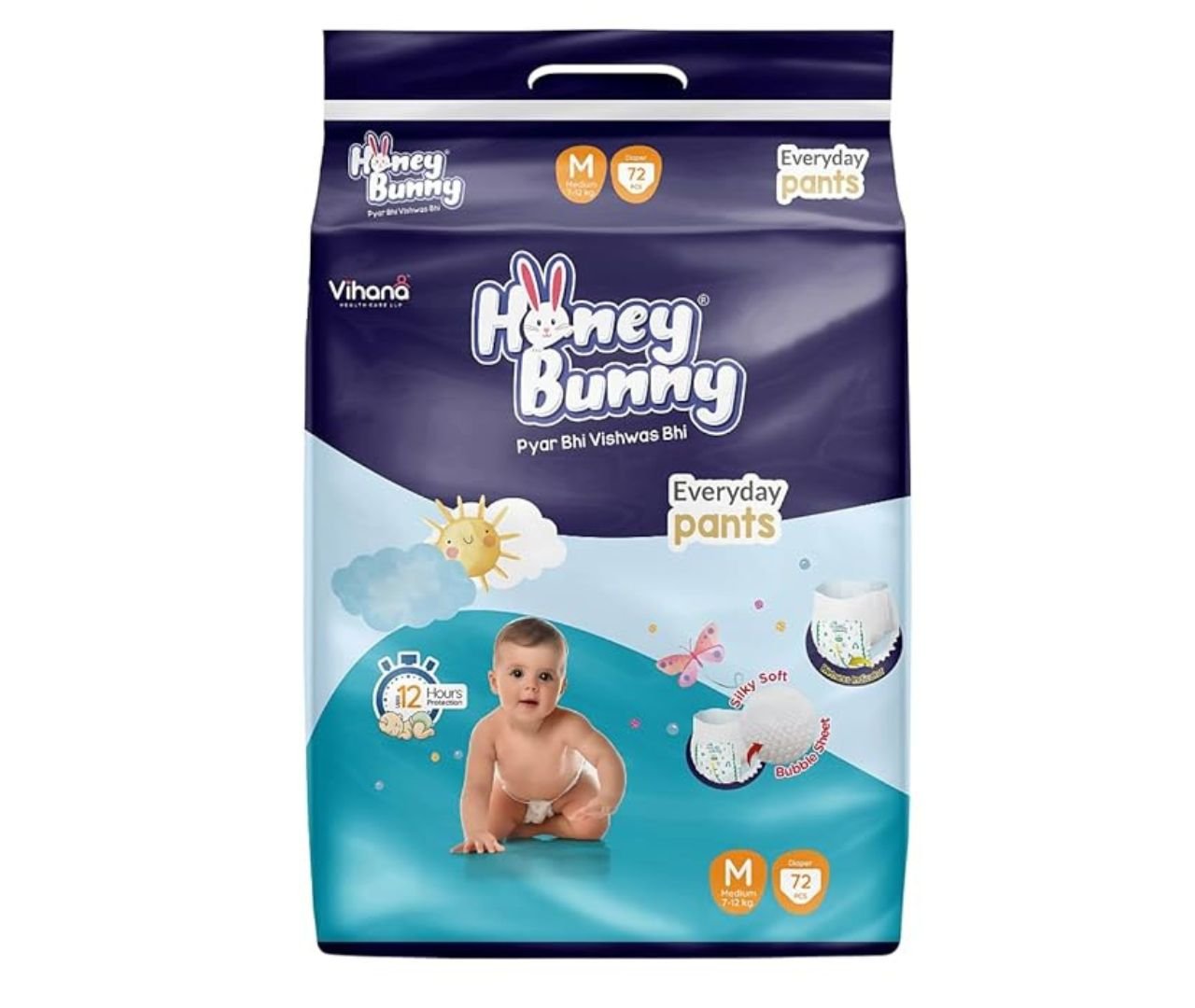 Honey Bunny Baby Diapers Pants- M