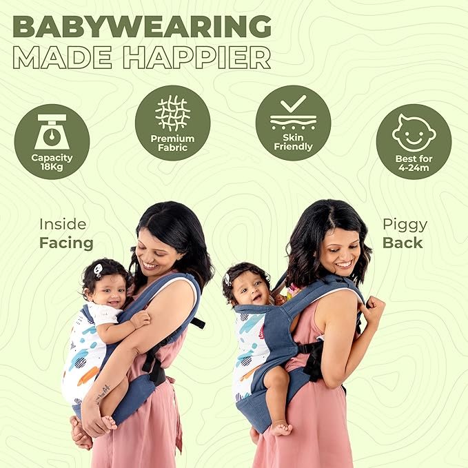 LuvLap Elegant Baby Carrier with 2 carry positions - Image 5