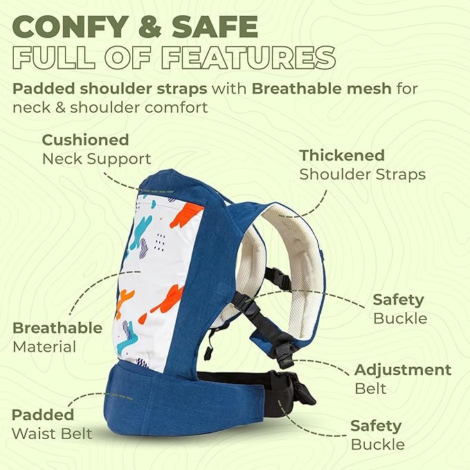 LuvLap Elegant Baby Carrier with 2 carry positions - Image 4