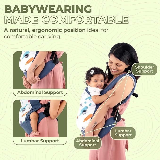 LuvLap Elegant Baby Carrier with 2 carry positions - Image 2