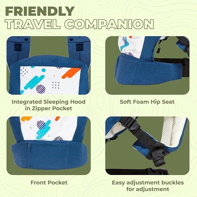 LuvLap Elegant Baby Carrier with 2 carry positions - Image 3