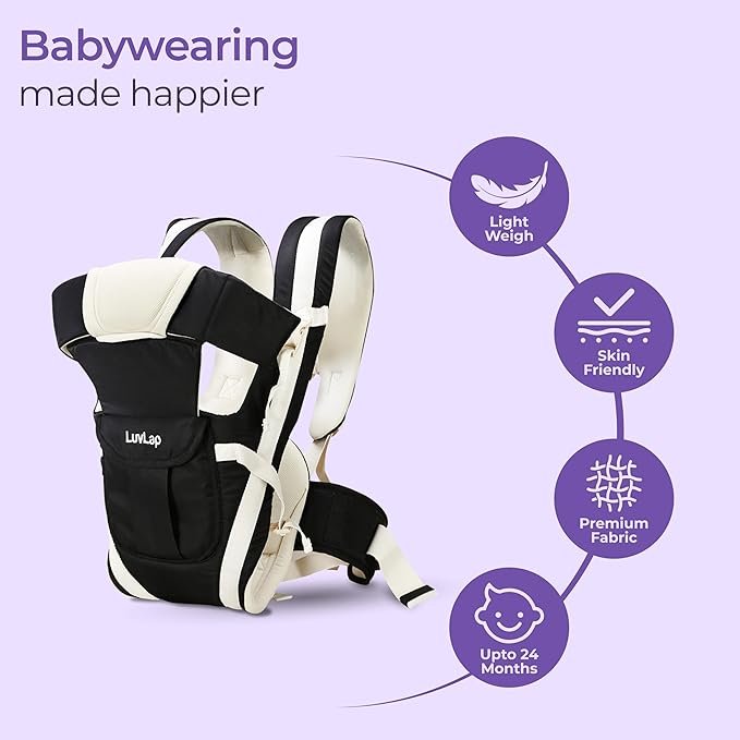 LuvLap Elegant Baby Carrier with 4 carry positions - Image 2