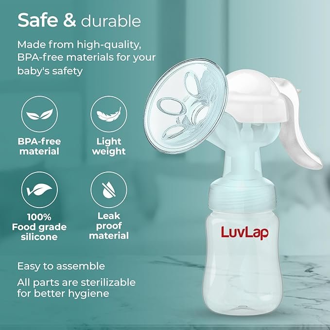LuvLap Comfy Manual Breast Pump - Image 4