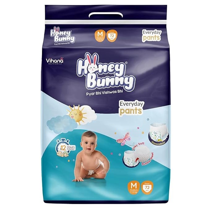 Honey Bunny Baby Diapers Pants- M - Image 7