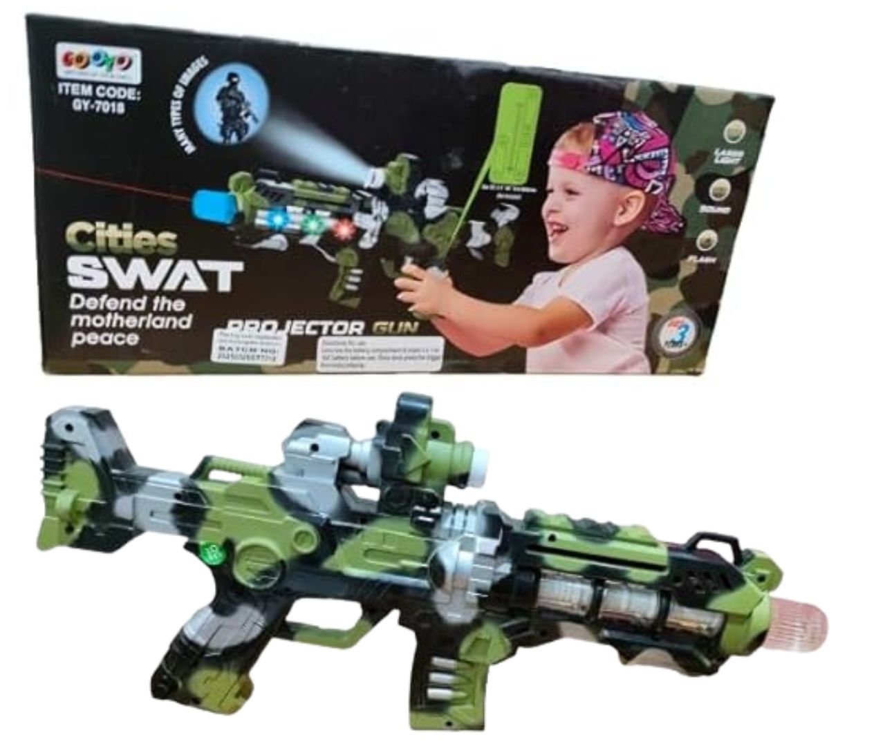 SWAT Projector Gun Toy for Kids