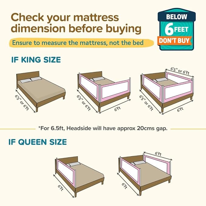 Luvlap Comfy Baby Bed Rail Guard - Image 6