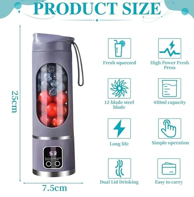 HS-860 Portable Electric Juicing Cup - Image 5
