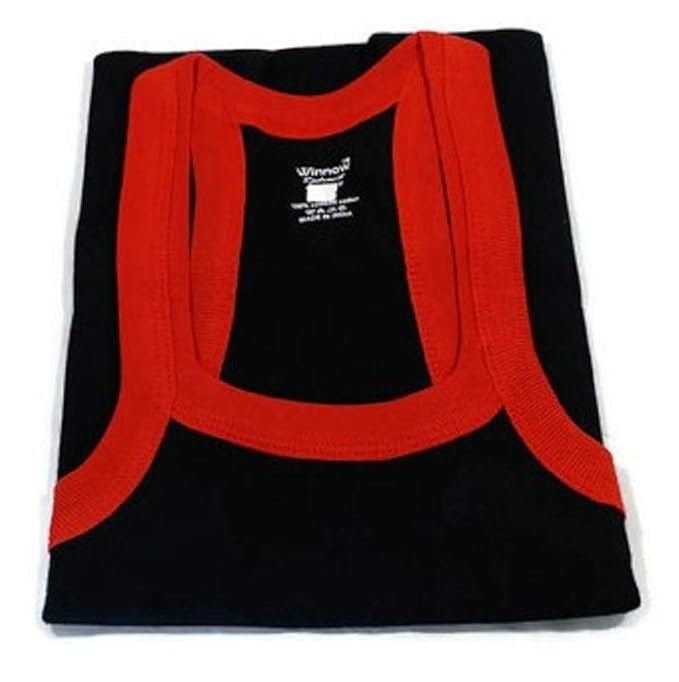 Set of 3 (Multi Color)-Men's Winnow Radiant Cotton Gym Vest-85 cm (Medium) - Image 2